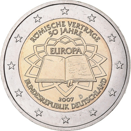 Allemagne 2007 - 2 euro commémorative Traité de Rome - Rouleau de 25 pièces