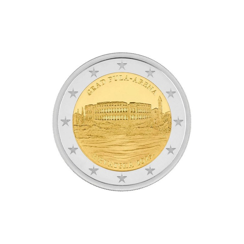 Croatie 2025 -  Amphithéâtre de Pula UNC - Rouleau de 25 pièces