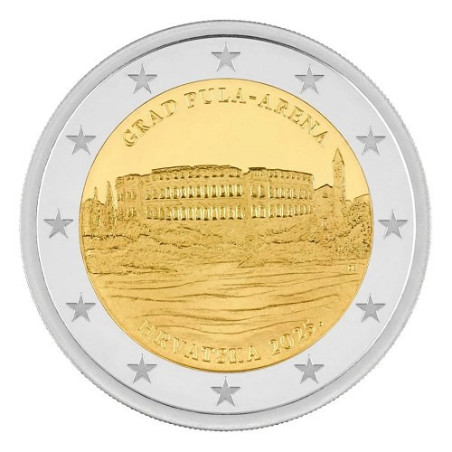 Croatie 2025 -  Amphithéâtre de Pula UNC - Rouleau de 25 pièces