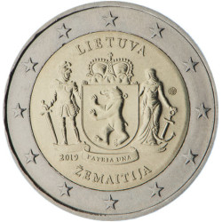 Lituanie 2019 - 2 euro commémorative Zemaitija - Rouleau de 25 pièces