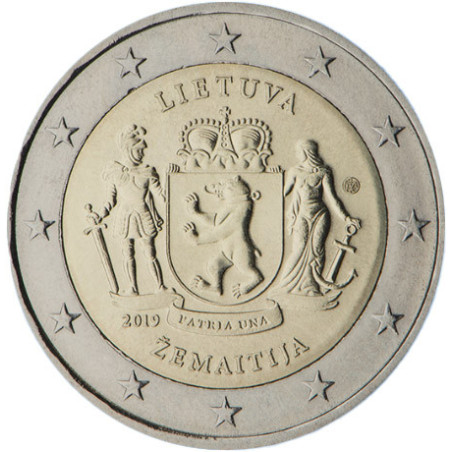Lituanie 2019 - 2 euro commémorative Zemaitija - Rouleau de 25 pièces