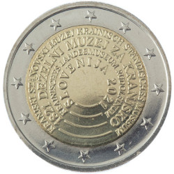 Slovénie 2021- 2 euro commémorative Musée - Rouleau de 25 pièces
