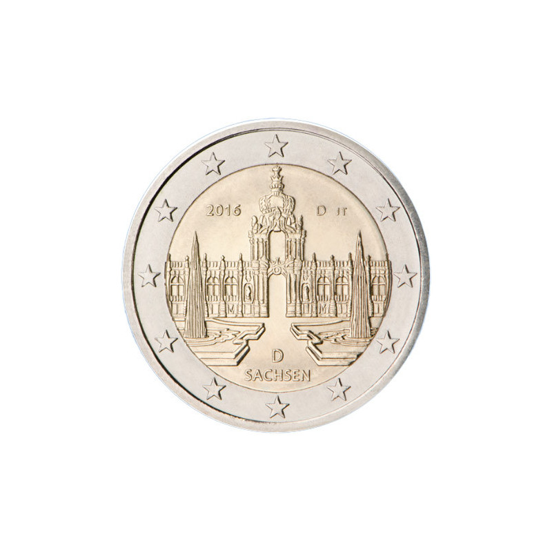 Allemagne 2016 - 2 euro commémorative Sachsen - Rouleau de 25 pièces
