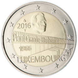 Luxembourg 2016 - 2 euro commémorative Pont - Rouleau de 25 pièces