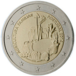 Portugal 2014 - 2 euro commémorative Agriculture - Rouleau de 25 pièces