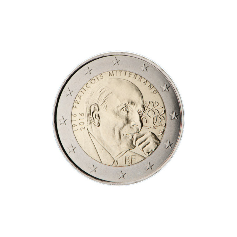 France 2016 - 2 euro commémorative Mitterrand - Rouleau de 25 pièces