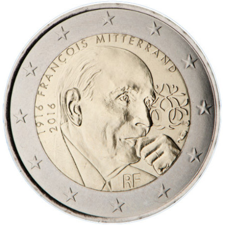 France 2016 - 2 euro commémorative Mitterrand - Rouleau de 25 pièces