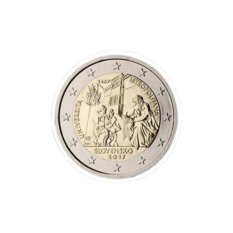slovaquie 2017 - 2 euro commémorative Université - Rouleau de 25 pièces