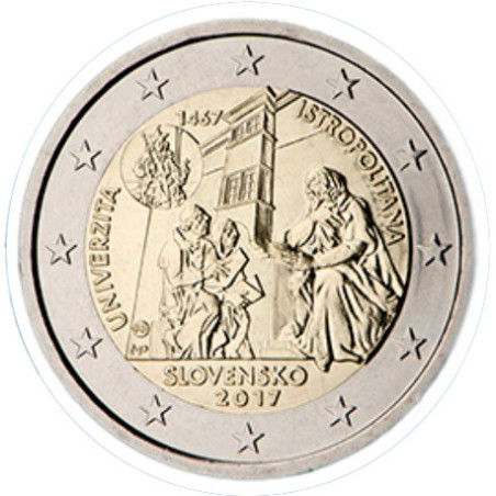 slovaquie 2017 - 2 euro commémorative Université - Rouleau de 25 pièces