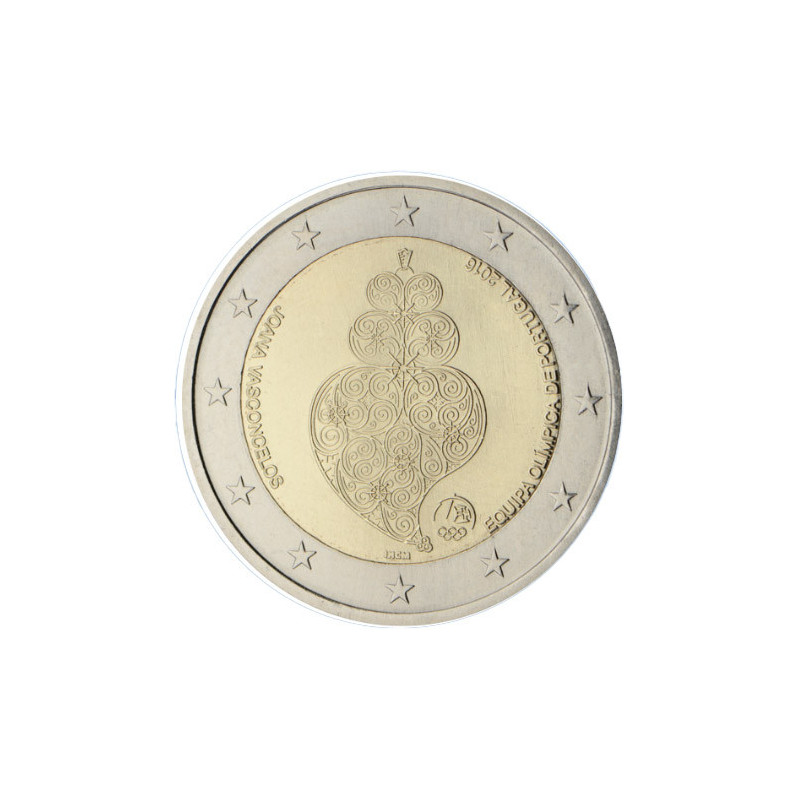Portugal 2016 - 2 euro commémorative JO - Rouleau de 25 pièces