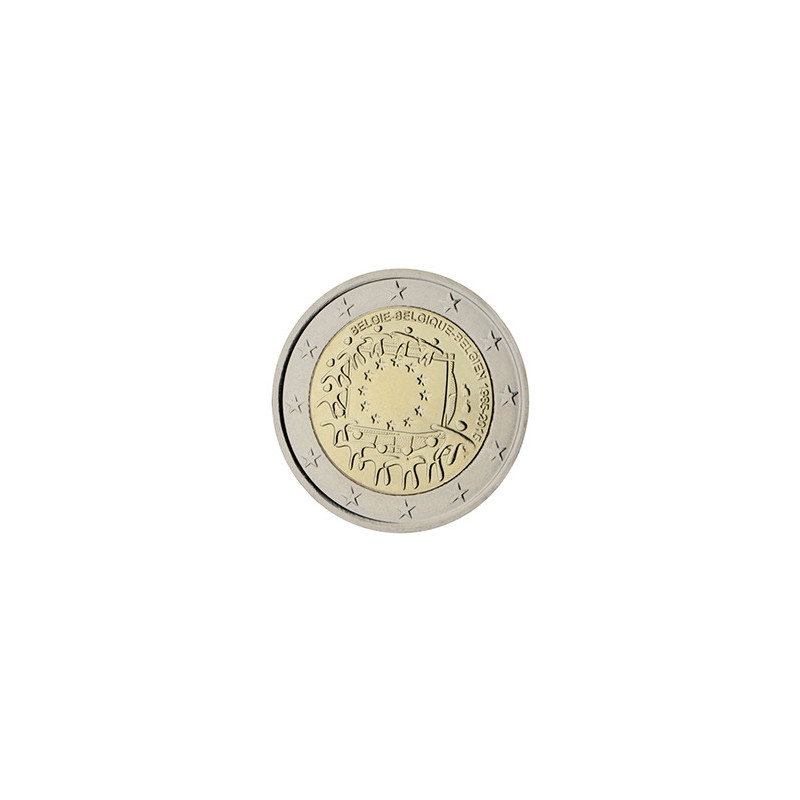 Belgique 2015 - 2 euro commémorative 30 ans du drapeau européen - Rouleau de 25 pièces
