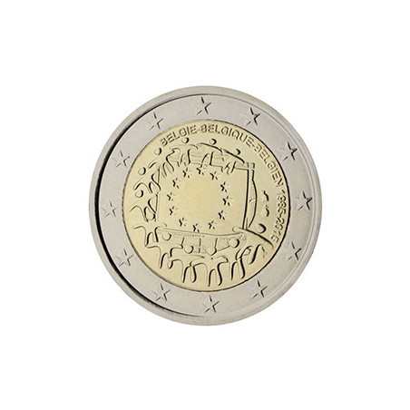 Belgique 2015 - 2 euro commémorative 30 ans du drapeau européen - Rouleau de 25 pièces