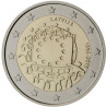 Lettonie 2015 - 2 euro commémorative 30 ans du drapeau européen - Rouleau de 25 pièces