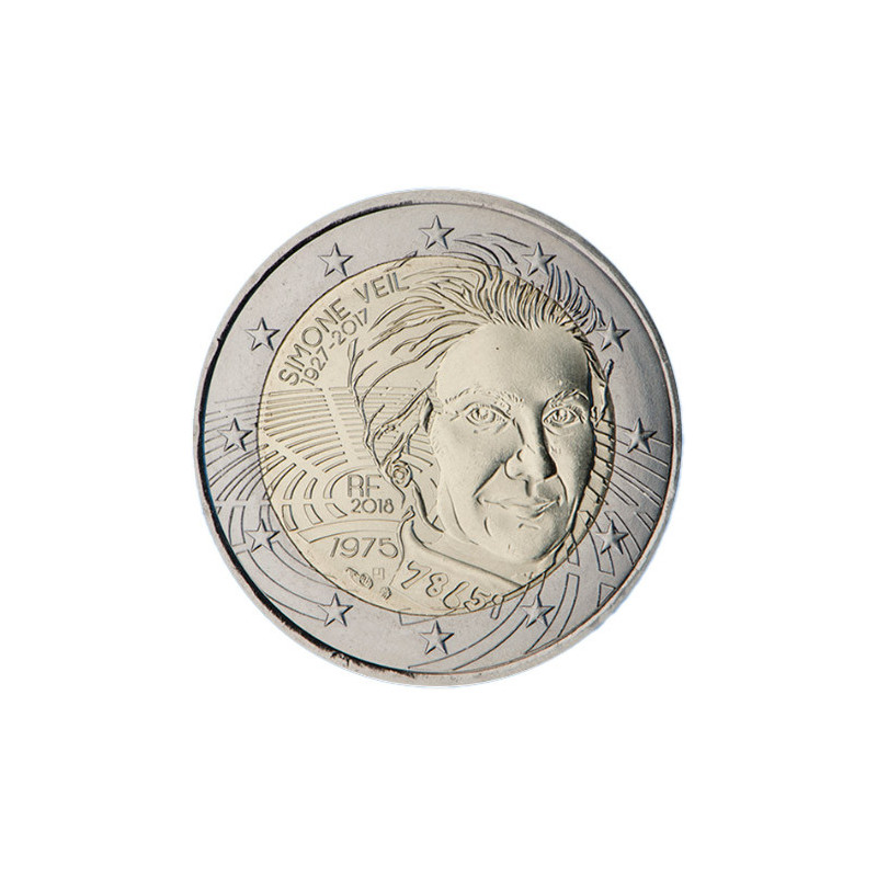 France 2018 - 2 euro commémorative Simone Veil - Rouleau de 25 pièces