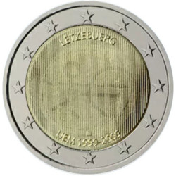 Luxembourg 2009 - 2 euro commémorative 10 ans de la zone euro - Rouleau de 25 pièces