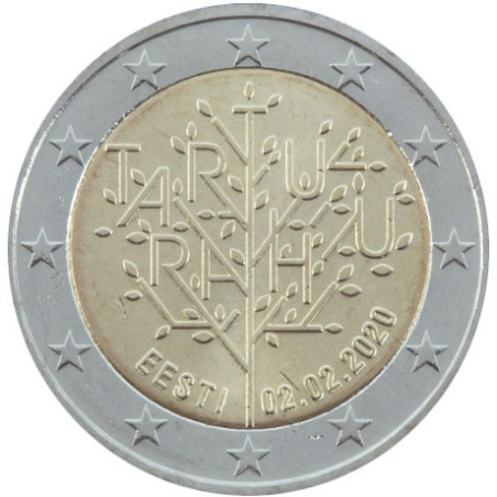 Estonie 2020 - 2 euro commémorative Tartu - Rouleau de 25 pièces