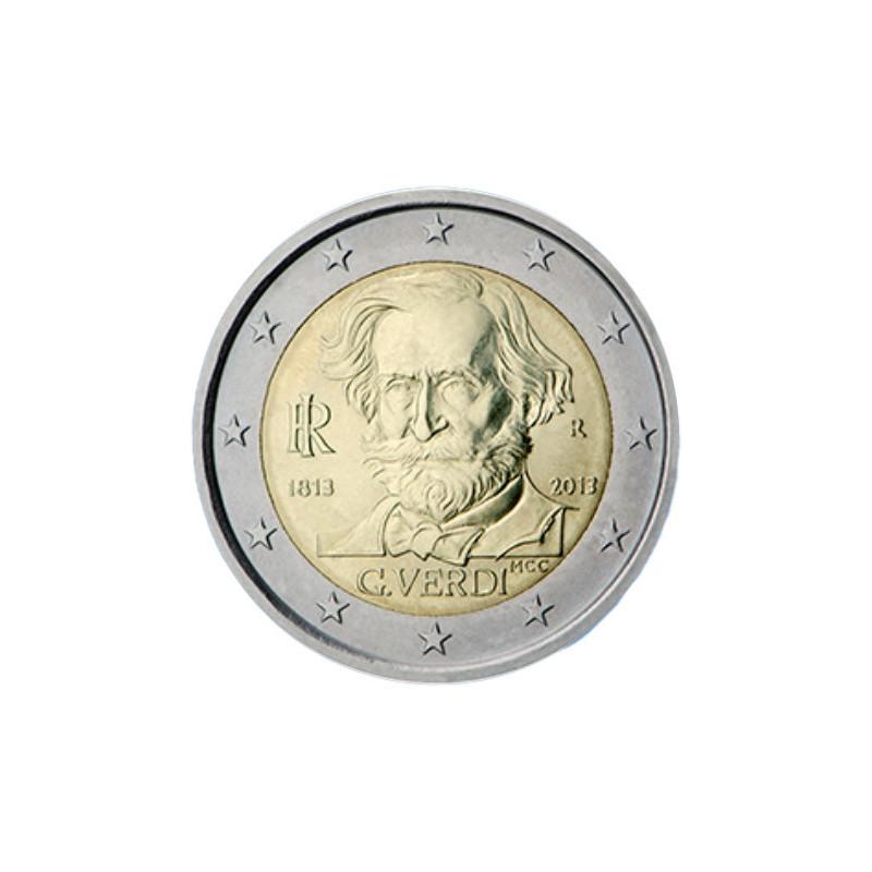 Italie 2013 - 2 euro commémorative Giuseppe Verdi - Rouleau de 25 pièces