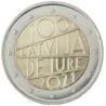 Lettonie 2021 - 2 euro commémorative - "100 ans" - Rouleau de 25 pièces