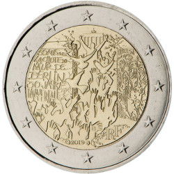 France 2019 - 2 euro commémorative Mur de Berlin - Rouleau de 25 pièces