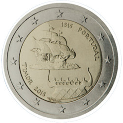 Portugal 2015 - 2 euro commémorative Timor - Rouleau de 25 pièces
