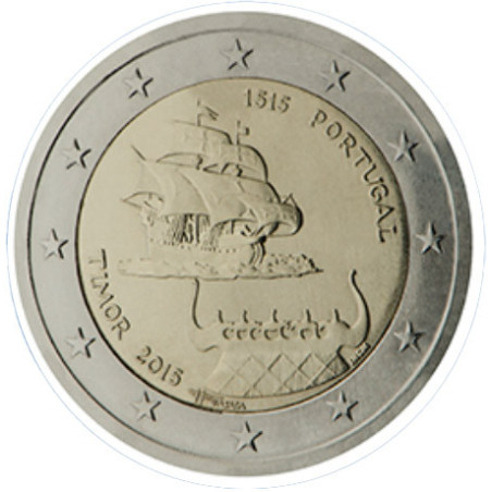 Portugal 2015 - 2 euro commémorative Timor - Rouleau de 25 pièces