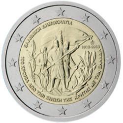 Grèce 2013 - 2 euro commémorative 'Crète' - Rouleau de 25 pièces