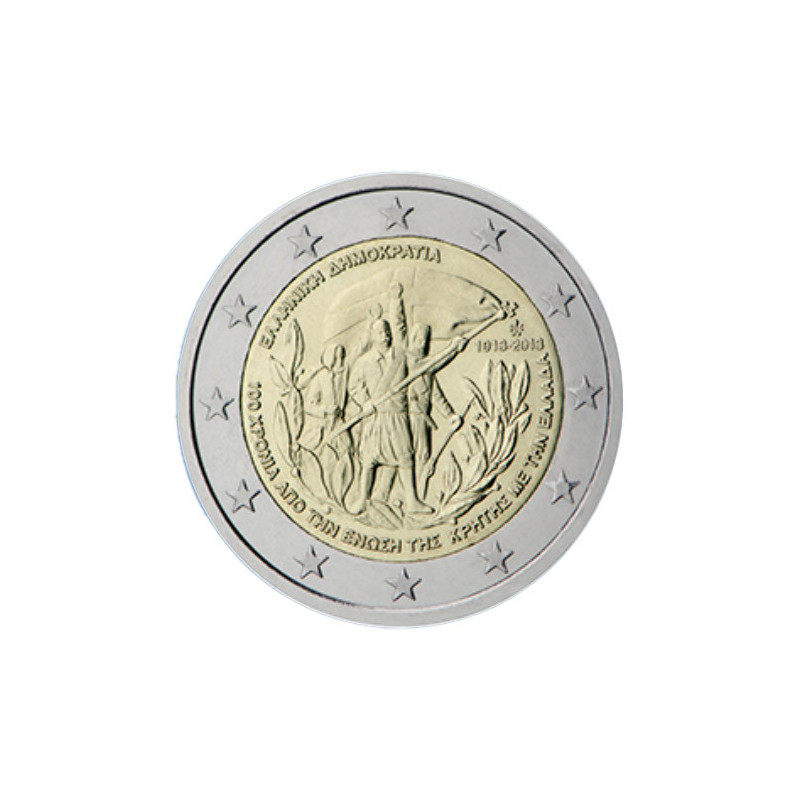 Grèce 2013 - 2 euro commémorative 'Crète' - Rouleau de 25 pièces