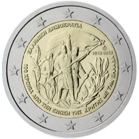 Grèce 2013 - 2 euro commémorative 'Crète' - Rouleau de 25 pièces