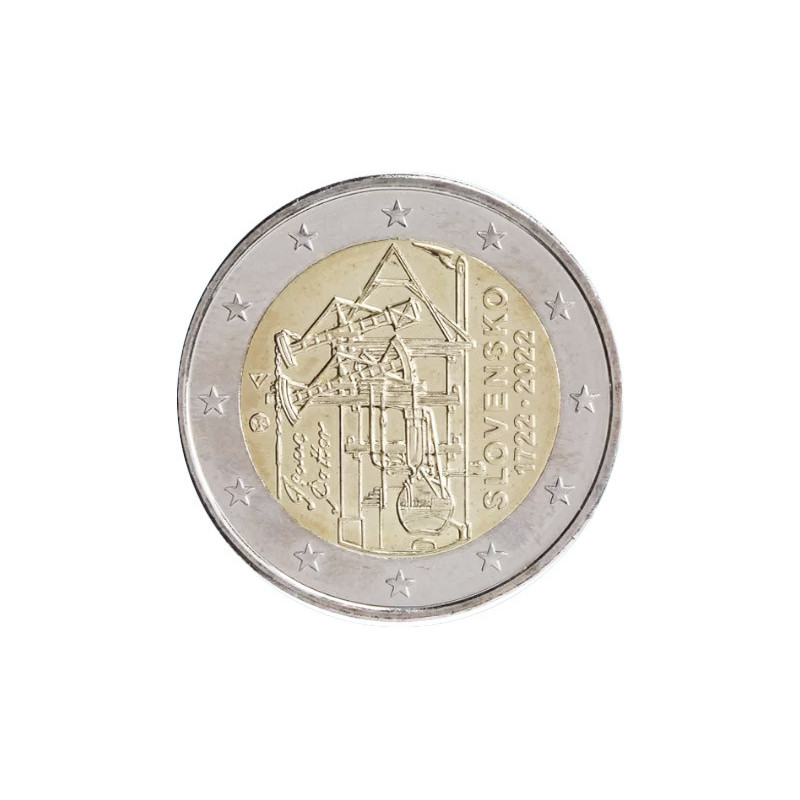 Slovaquie 2022 - 2 euro commémorative Machine à Vapeur - Rouleau de 25 pièces