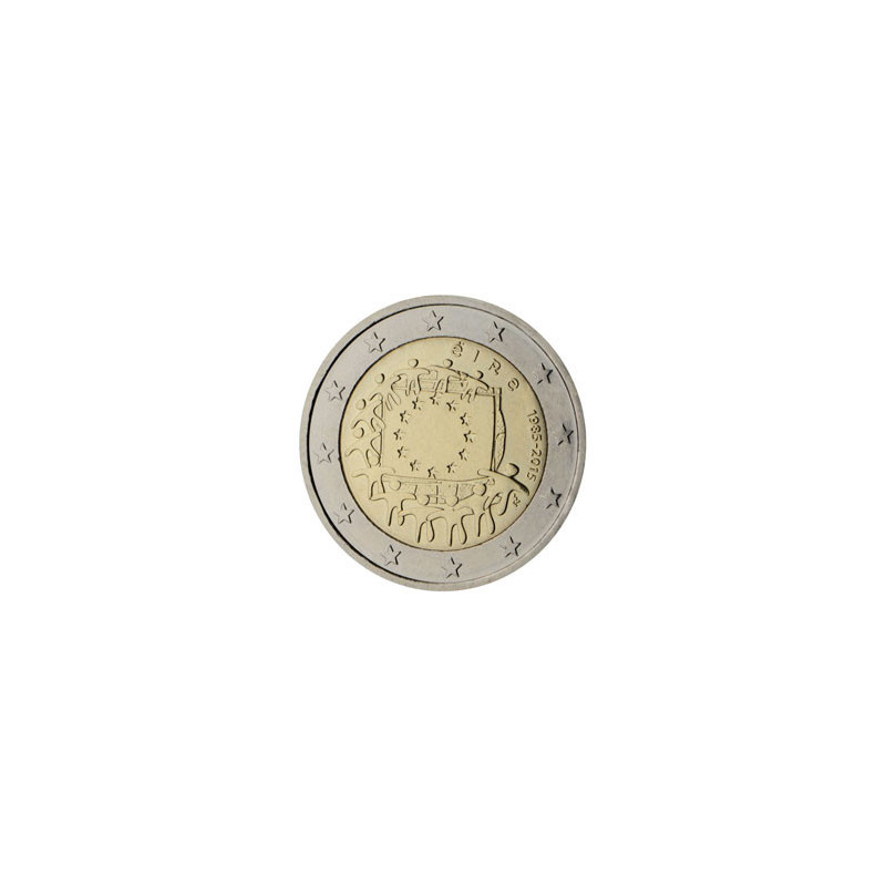Irlande 2015 - 2 euro commémorative 30 ans du drapeau européen - Rouleau de 25 pièces