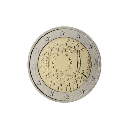 Irlande 2015 - 2 euro commémorative 30 ans du drapeau européen - Rouleau de 25 pièces