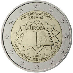 Pays-Bas 2007 Traité de Rome - 2 euro commémorative - Rouleau de 25 pièces