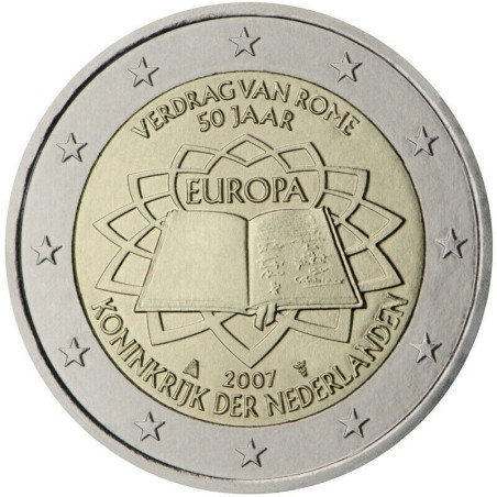 Pays-Bas 2007 Traité de Rome - 2 euro commémorative - Rouleau de 25 pièces