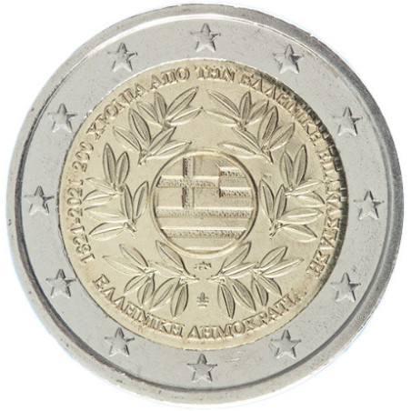 Grèce 2021 - 2 euro commémorative 200 ans - Rouleau de 25 pièces