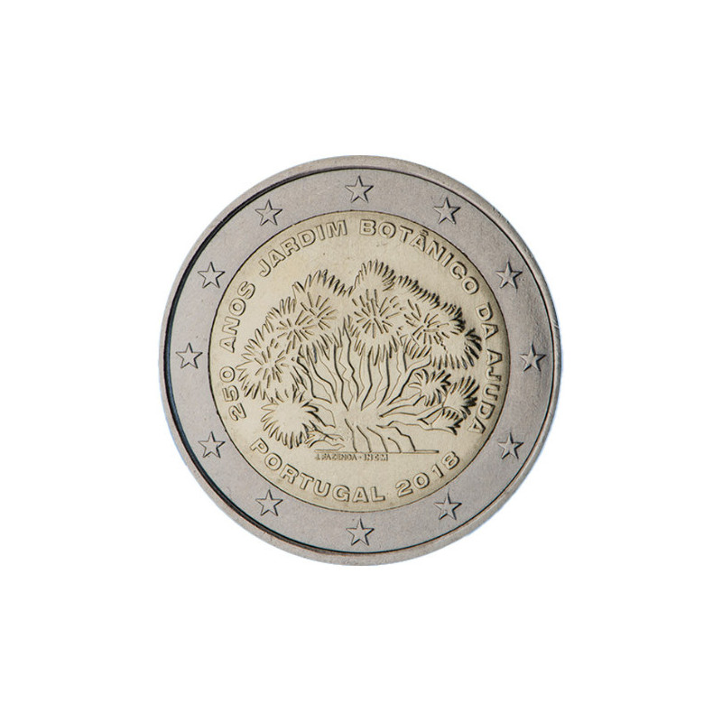 Portugal  2018 - 2 euro commémorative Jardin - Rouleau de 25 pièces