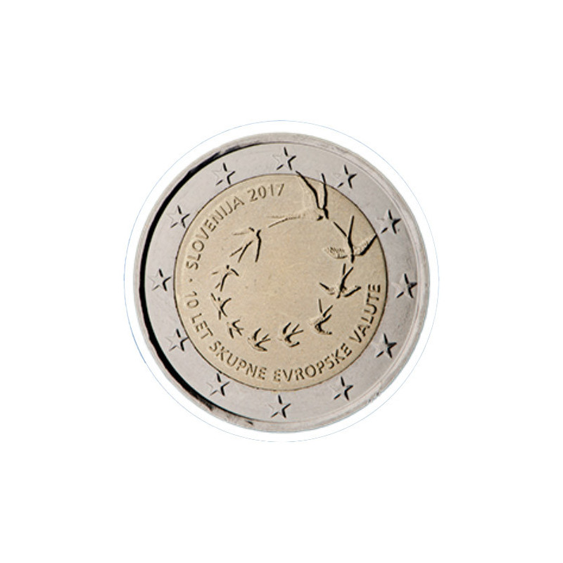 Slovénie 2017 - 2 euro commémorative Adoption euro - Rouleau de 25 pièces