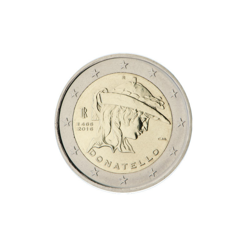 Italie 2016 - 2 euro commémorative Donatello - Rouleau de 25 pièces