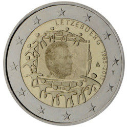 luxembourg 2015 - 2 euro commémorative 30 ans du drapeau européen - Rouleau de 25 pièces