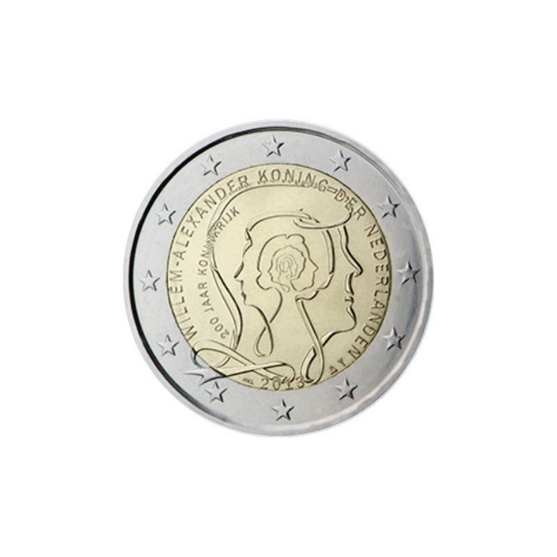 Pays-Bas 2013 - 2 euro commémorative Anniversaire de la royauté - Rouleau de 25 pièces