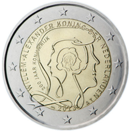 Pays-Bas 2013 - 2 euro commémorative Anniversaire de la royauté - Rouleau de 25 pièces