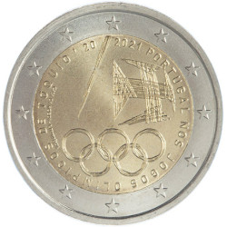 Portugal 2021 - 2 euro commémorative JO - Rouleau de 25 pièces
