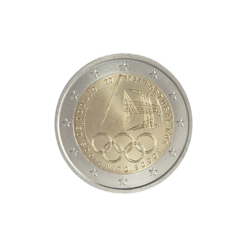Portugal 2021 - 2 euro commémorative JO - Rouleau de 25 pièces