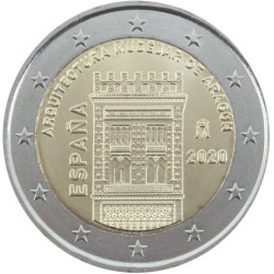 Espagne 2020 - 2 euro commémorative Aragon - Rouleau de 25 pièces