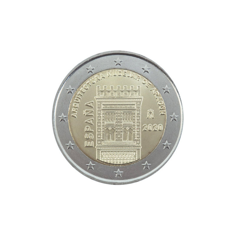 Espagne 2020 - 2 euro commémorative Aragon - Rouleau de 25 pièces