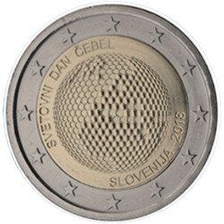 Slovénie 2018 - 2 euro commémorative Abeilles - Rouleau de 25 pièces