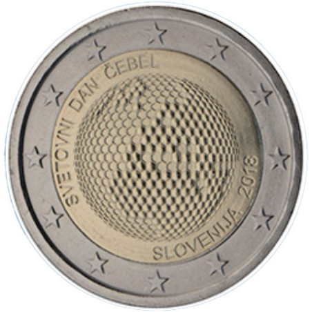 Slovénie 2018 - 2 euro commémorative Abeilles - Rouleau de 25 pièces