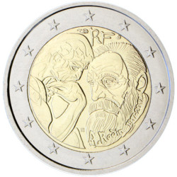 France 2017 - 2 euro commémorative Rodin - Rouleau de 25 pièces