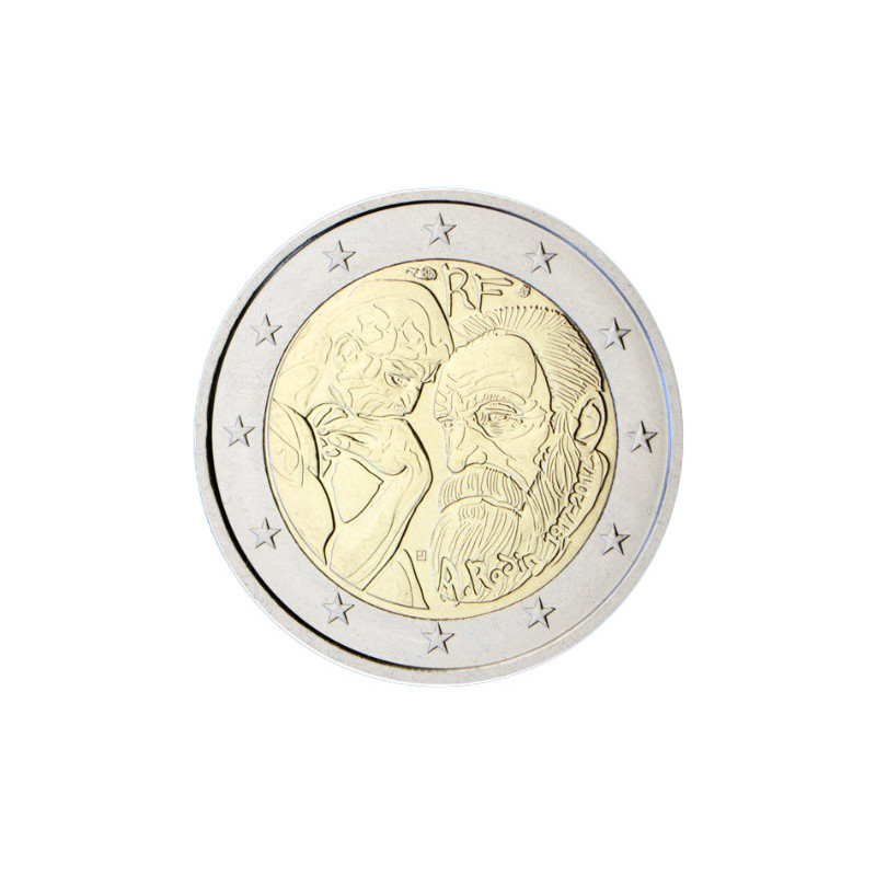 France 2017 - 2 euro commémorative Rodin - Rouleau de 25 pièces