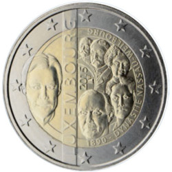 Luxembourg 2015 - 2 euro commémorative Dynastie - Rouleau de 25 pièces