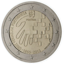 Portugal 2015 - 2 euro commémorative Croix rouge - Rouleau de 25 pièces